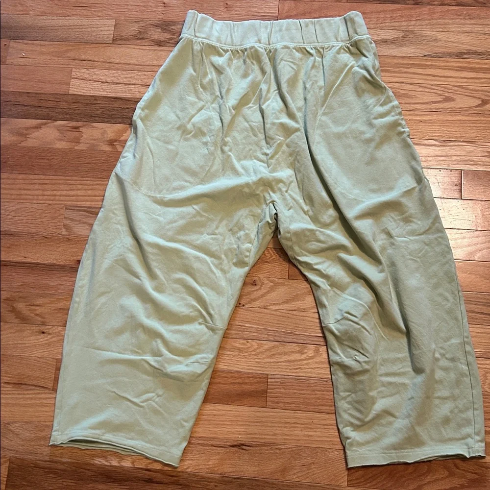 Free People hot shot relaxed set. Size medium. Light green color called Moss. - Picture 2 of 13